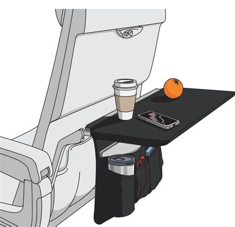 airplane tray table cover organizer.